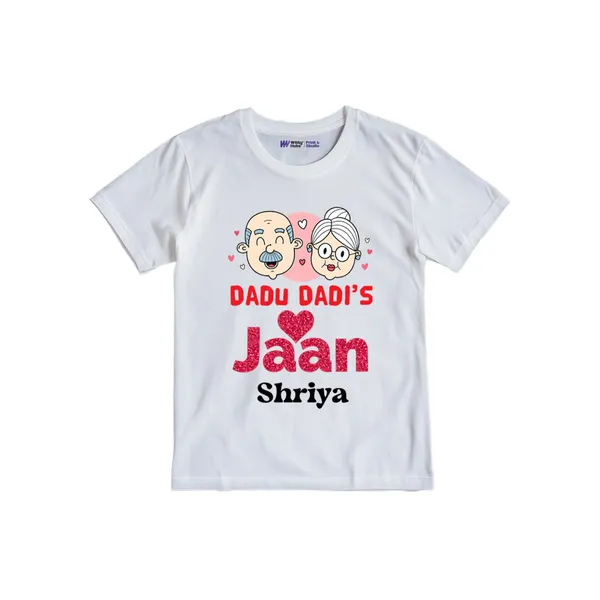 White_Personalized_Dadu_Dadi_Jaan_T-Shirt_For_Kids