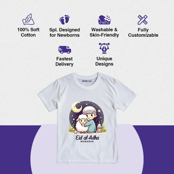 White_Cotton_Eid_Al_Adha_Printed_T-Shirt_For_Kids