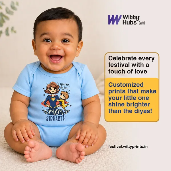 Light_Blue_Superhero_Mom_Customizable_Baby_Romper