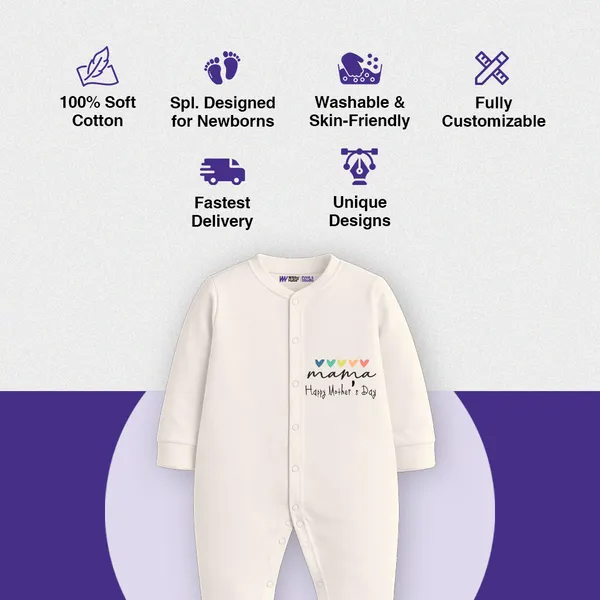 White_Cotton_Mama_Happy_Mother'S_Day_Full_Sleeve_Romper_For_Baby