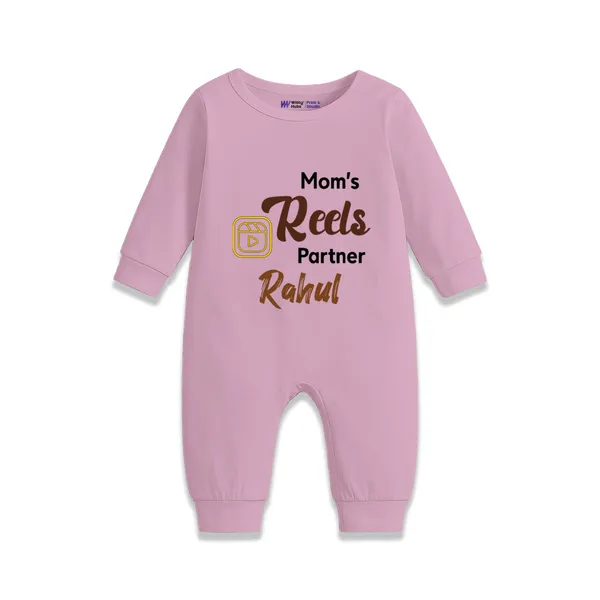Pink_Cotton_Mom'S_Reels_Partner_Personalized_Romper_For_Baby