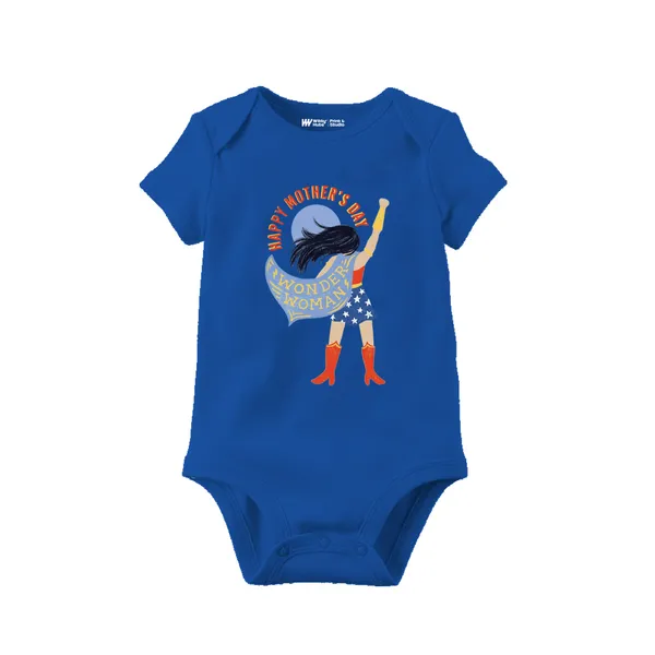 Blue_Cotton_Happy_Mother'S_Day_Dinosaur_Print_Baby_Romper