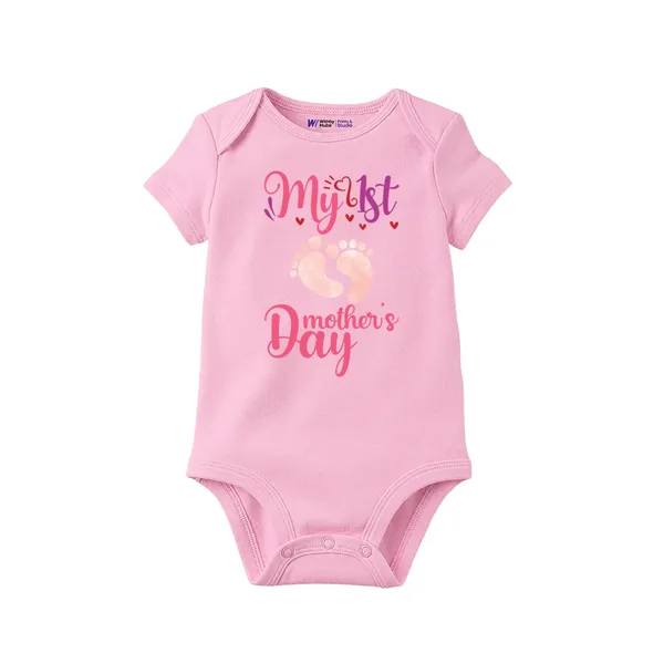 Pink_Cotton_My_1St_Mother'S_Day_Printed_Baby_Romper