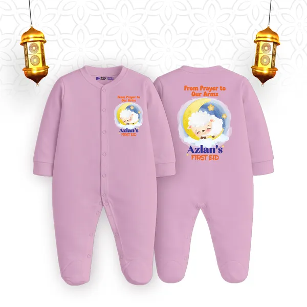 Lavender_Personalized_First_Eid_Romper_For_Baby