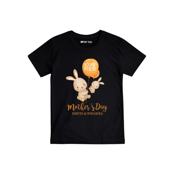 Black_Cotton_Mother'S_Day_Graphic_Print_T-Shirt_For_Baby