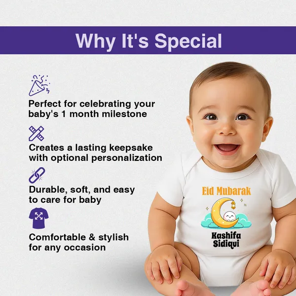 White_Eid_Mubarak_Personalized_Baby_Romper_With_Moon_Design