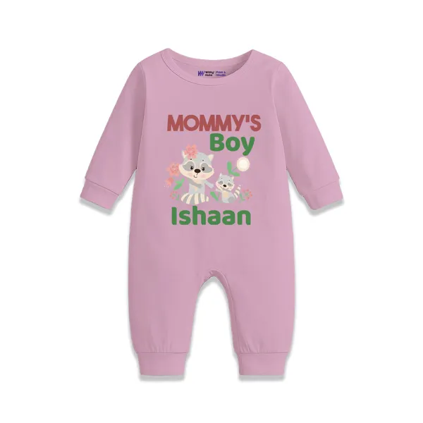 Pink_Cotton_Mommy'S_Boy_Personalized_Romper_For_Newborns