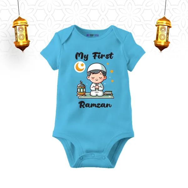 Blue_Cotton_My_First_Ramzan_Printed_Baby_Bodysuit