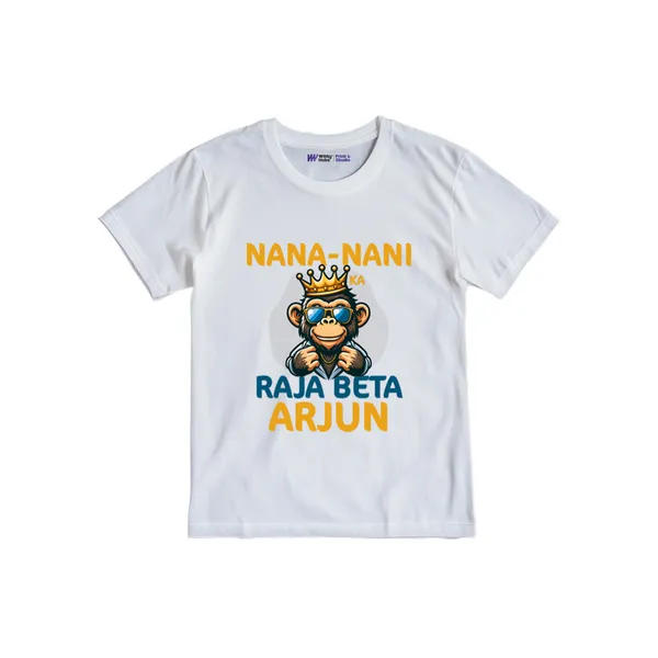 Nana_Nani_Raja_Beta_Personalized_White_Cotton_T-Shirt_For_Kids