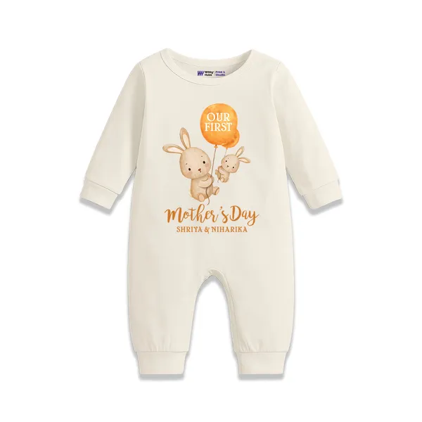 Cream_Personalised_Mother'S_Day_Romper_For_Baby