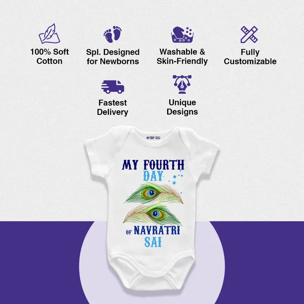 White_Cotton_My_Fourth_Day_Of_Navratri_Sai_Onesie_For_Baby
