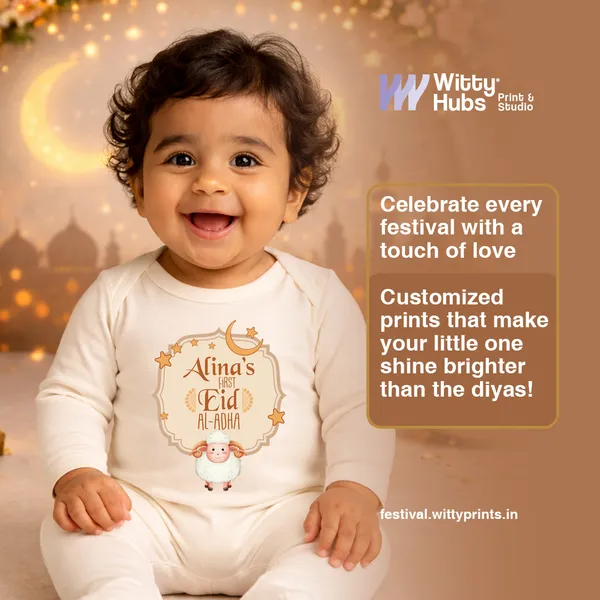 Cream_Cotton_First_Eid_Al-Adha_Printed_Romper_For_Baby