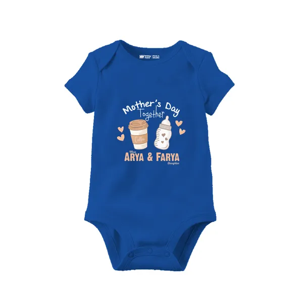 Blue_Cotton_Mother'S_Day_Together_Romper_For_Baby
