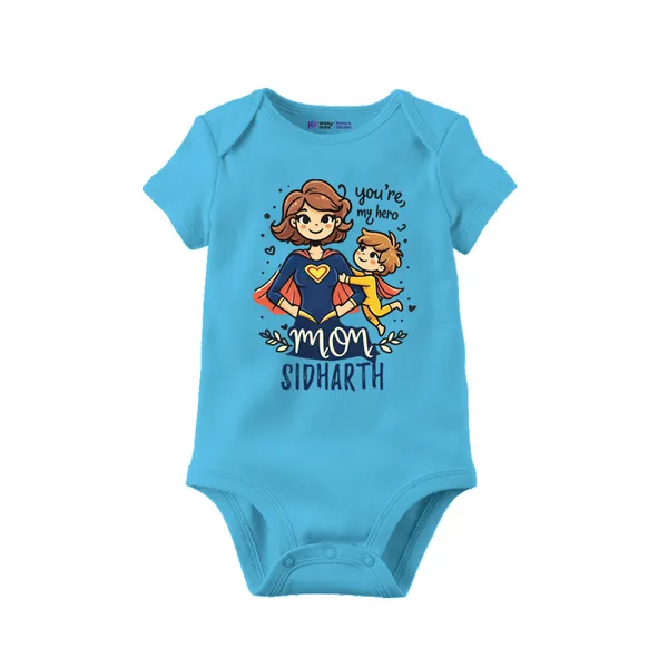 Light_Blue_Superhero_Mom_Customizable_Baby_Romper
