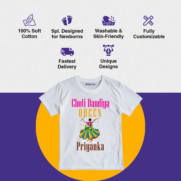 Choti_Dandiya_Queen_Personalized_Kids_T-Shirt