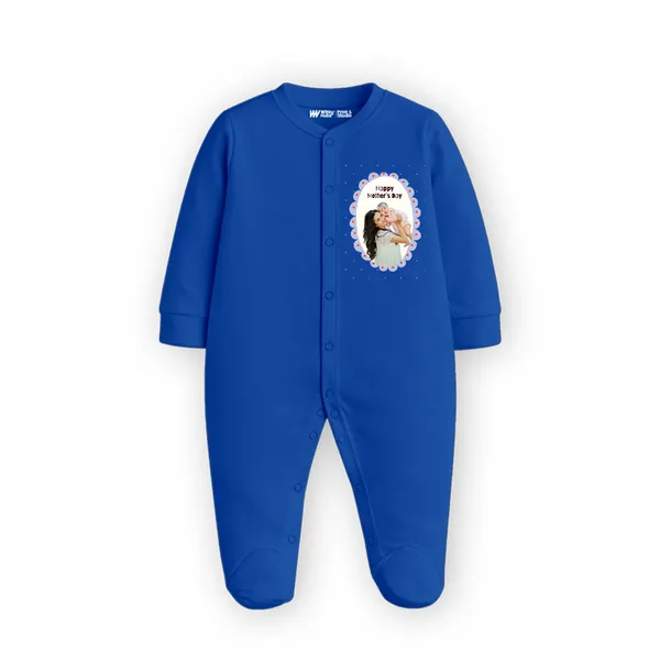 Blue_Cotton_Personalized_Photo_Romper_For_Baby