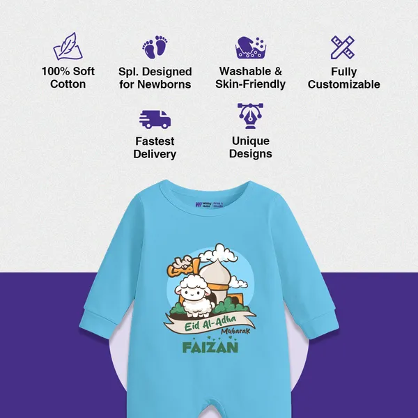 Blue_Customized_Eid_Al-Adha_Mubarak_Romper_For_Baby