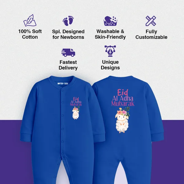Blue_Cotton_Eid_Al_Adha_Mubarak_Printed_Romper_For_Baby
