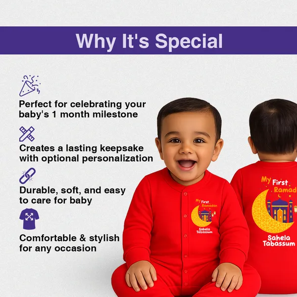 Red_Ramadan_Customized_Print_Baby_Romper_For_First_Month