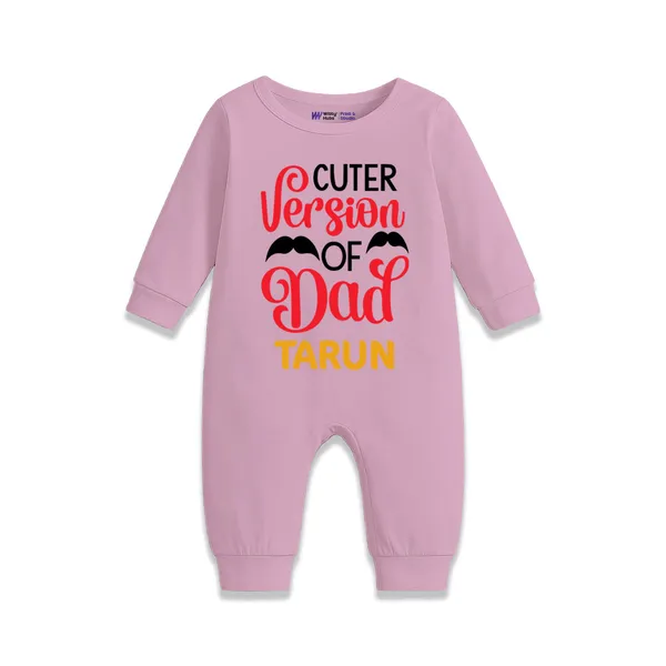 Pink_Cotton_Cuter_Version_Of_Dad_Personalized_Romper_For_Baby