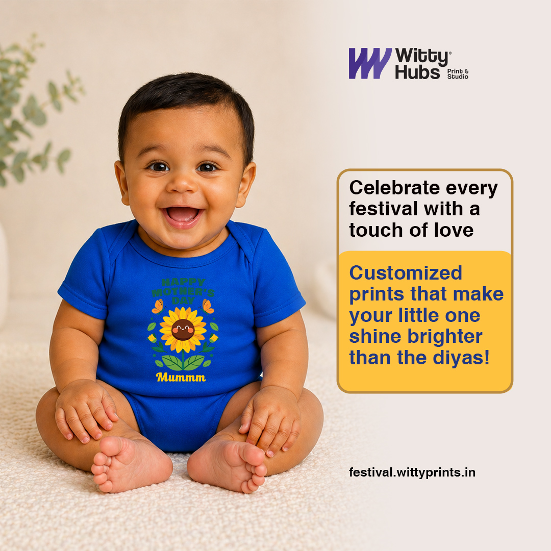 Blue_Cotton_Sunflower_Print_Mummm_Baby_Bodysuit