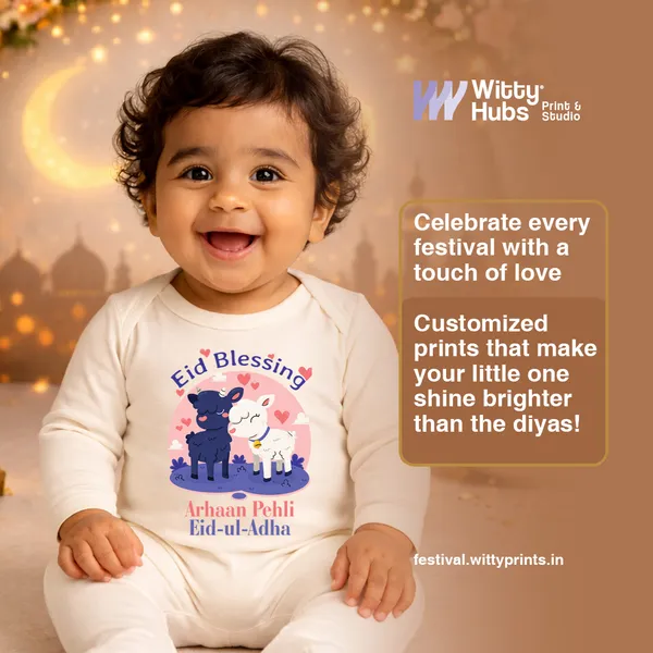 Eid_Blessing_Personalized_Baby_Romper_For_1_Month_Milestone