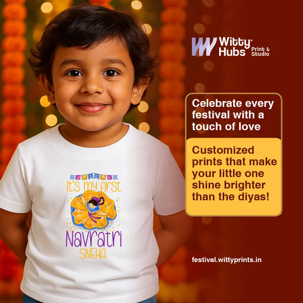 White_Cotton_My_First_Navratri_Personalized_T-Shirt_For_Kids