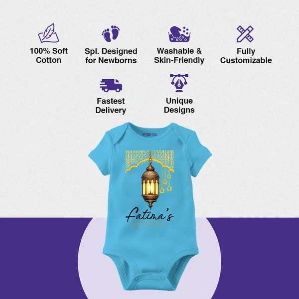Turquoise_Blue_Personalized_Ramadan_Lantern_Baby_Romper