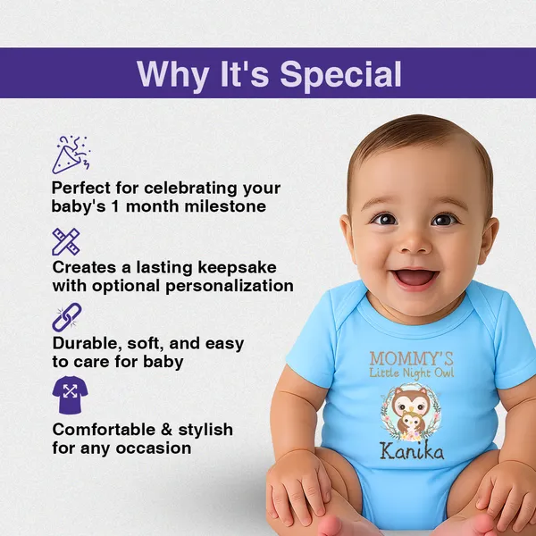 Mommy'S_Little_Night_Owl_Customized_Baby_Onesie_In_Blue