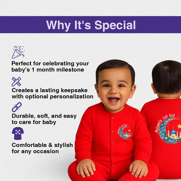 Red_Cotton_Baby'S_1St_Eid_Romper_For_Ramadan_Celebration
