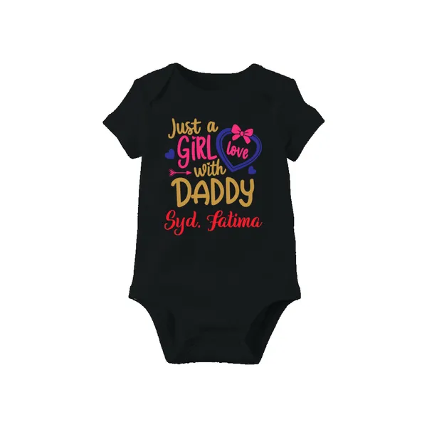 Just_A_Girl_In_Love_With_Daddy_Customized_Black_Baby_Onesie