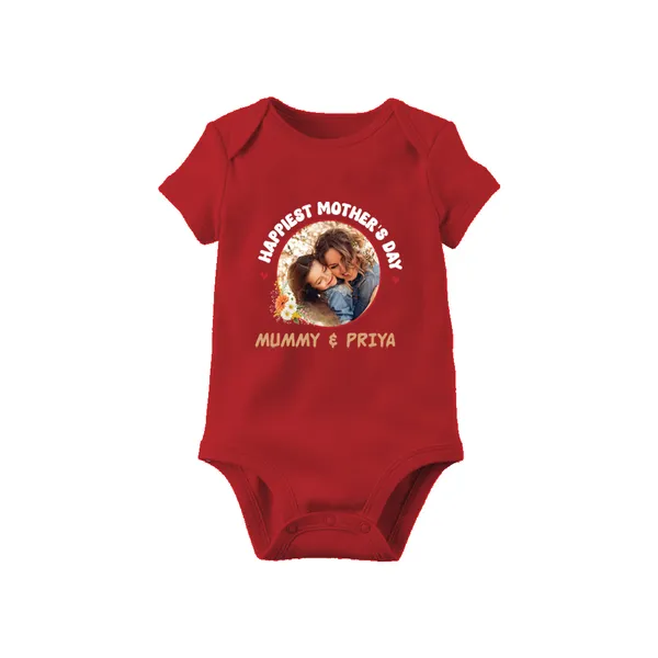 Red_Cotton_Personalized_Photo_Onesie_For_Newborns