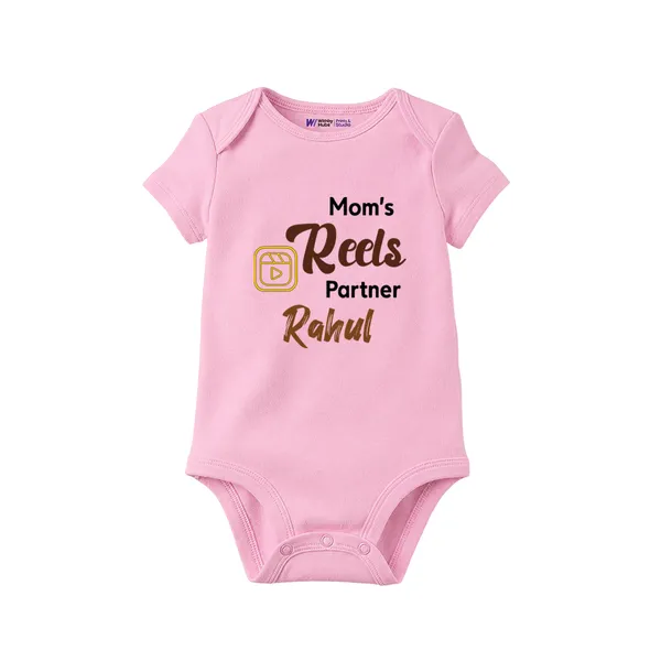Pink_Cotton_Mom'S_Reels_Partner_Printed_Romper_For_Baby