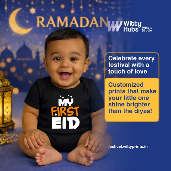 My_First_Eid_Black_Cotton_Romper_For_Baby