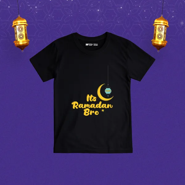 Black_Cotton_Ramadan_Bro_Printed_T-Shirt_For_Kids
