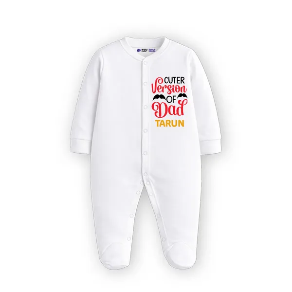 White_Cotton_Cuter_Version_Of_Dad_Personalized_Baby_Romper