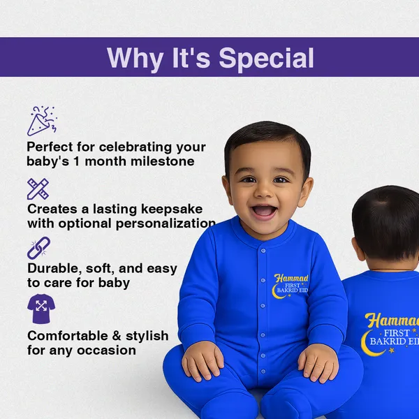 Blue_Customized_First_Bakrid_Eid_Romper_For_Baby