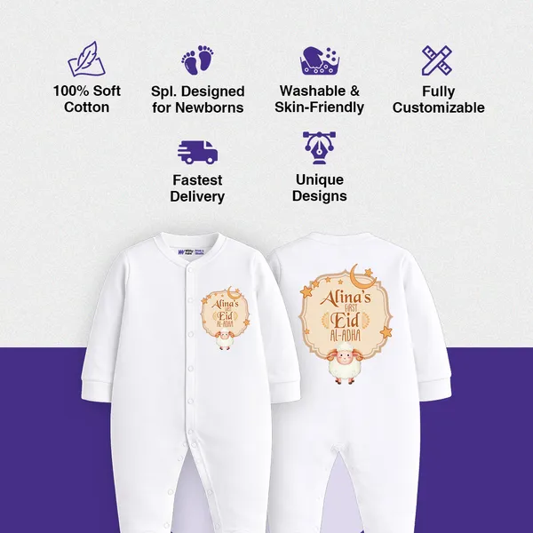 White_Cotton_Personalized_Eid_Romper_For_Baby