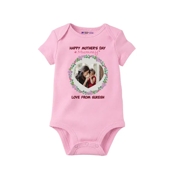 Pink_Cotton_Mother'S_Day_Personalized_Baby_Romper