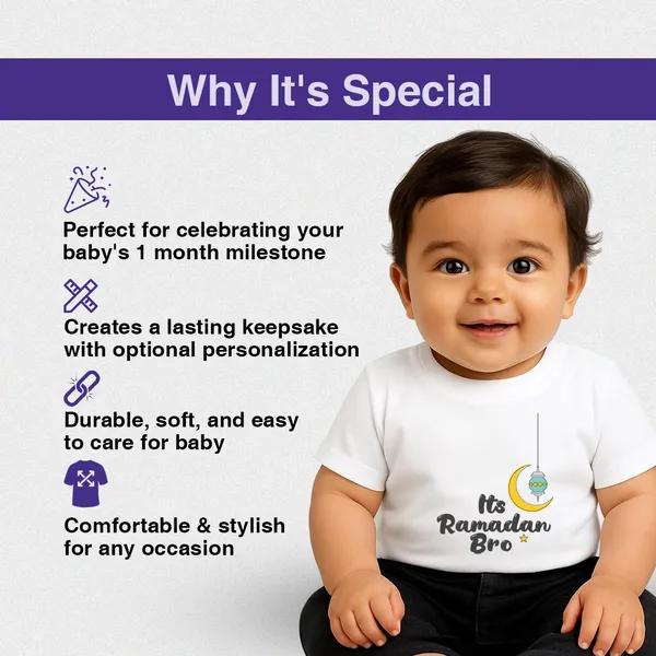 White_Cotton_Its_Ramadan_Bro_Printed_T-Shirt_For_Kids