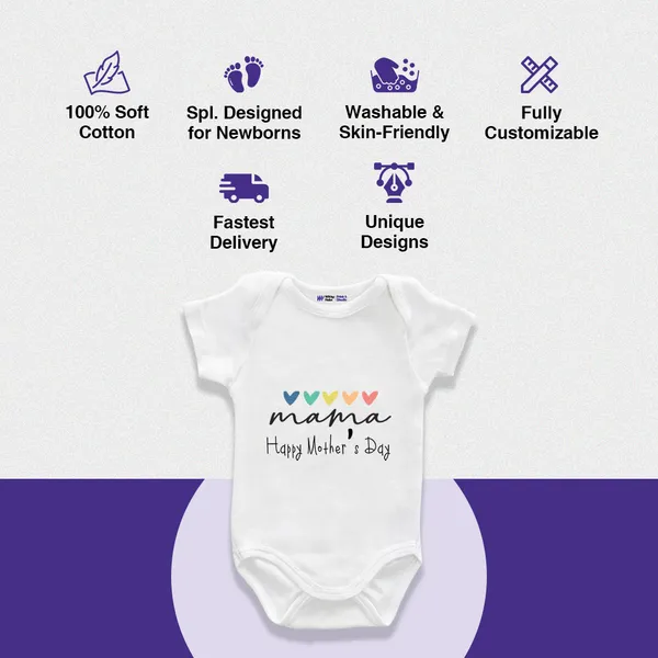 White_Cotton_Mama_Happy_Mother'S_Day_Print_Onesie_For_Baby