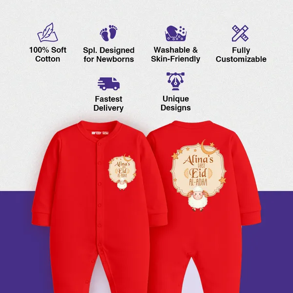 Red_Customized_Eid_Printed_Romper_For_Baby