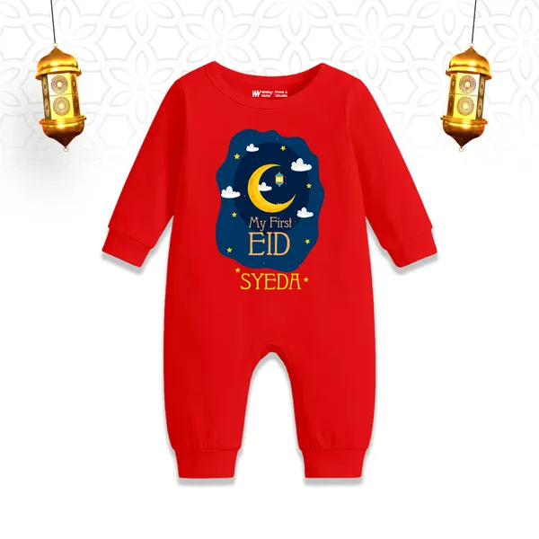 Red_Cotton_My_First_Eid_Romper_For_Infants