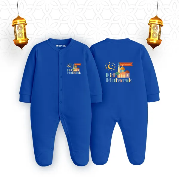 Blue_Cotton_Eid_Mubarak_Romper_For_Baby