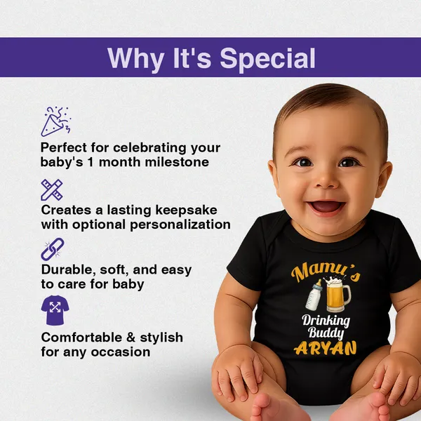 Black_Cotton_Mamu'S_Drinking_Buddy_Printed_Onesie_For_Babies