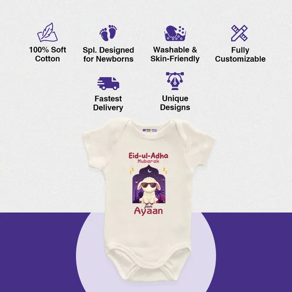 White_Cotton_Eid-Ul-Adha_Customized_Print_Baby_Bodysuit