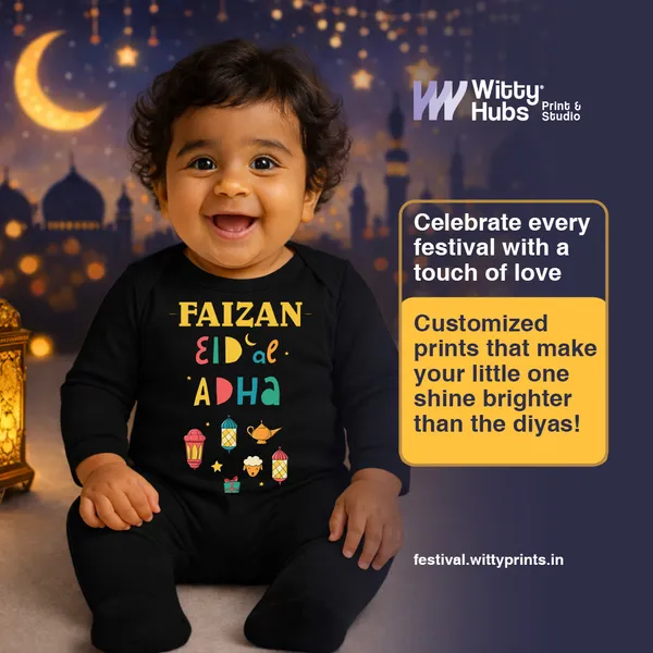 Black_Cotton_Eid_Adha_Customizable_Romper_For_Baby