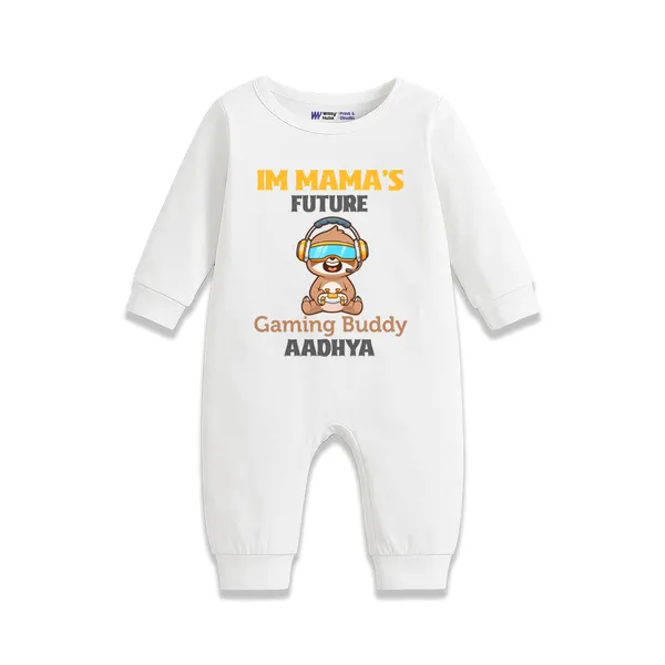 White_Cotton_Gaming_Buddy_Printed_Romper_For_Babies