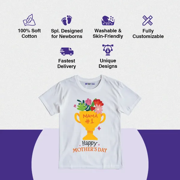 White_Cotton_Customizable_Mother'S_Day_Graphic_T-Shirt_For_Baby