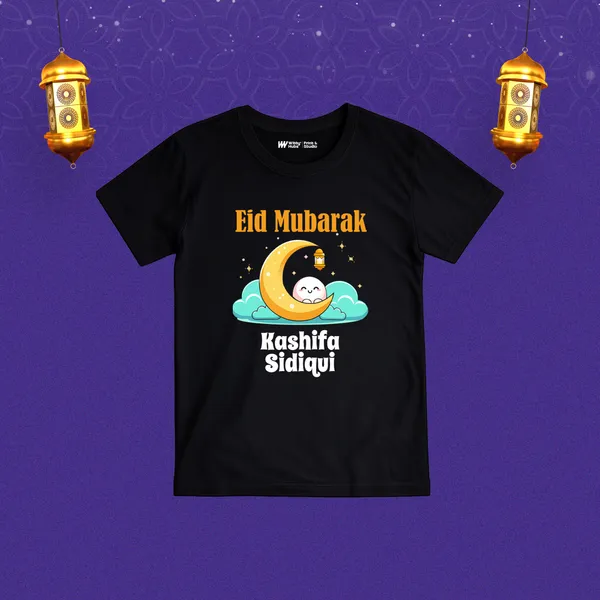 Black_Cotton_Eid_Mubarak_Personalized_T-Shirt_For_Kids